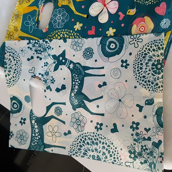 🎅🏼CLEARANCE 25 pcs Bambi Bags Reindeer Roe Deer Thank You Bags Favor Bags 6" - Picture 4 of 8